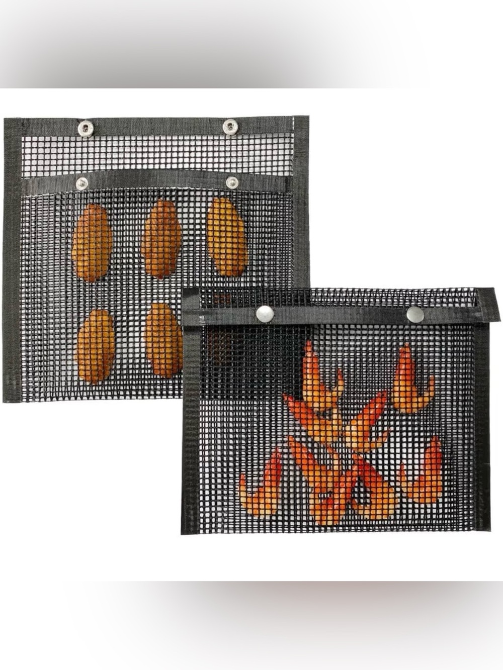 10.6'' x 8.6'' Barbecue Mesh Bag with Silicone Brush
